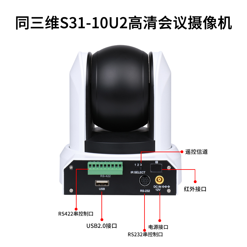 S31系列USB2.0高清1080P視頻會(huì)議攝像機(jī)接口